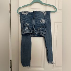 American Eagle Ripped Skinny Jeans Size 2